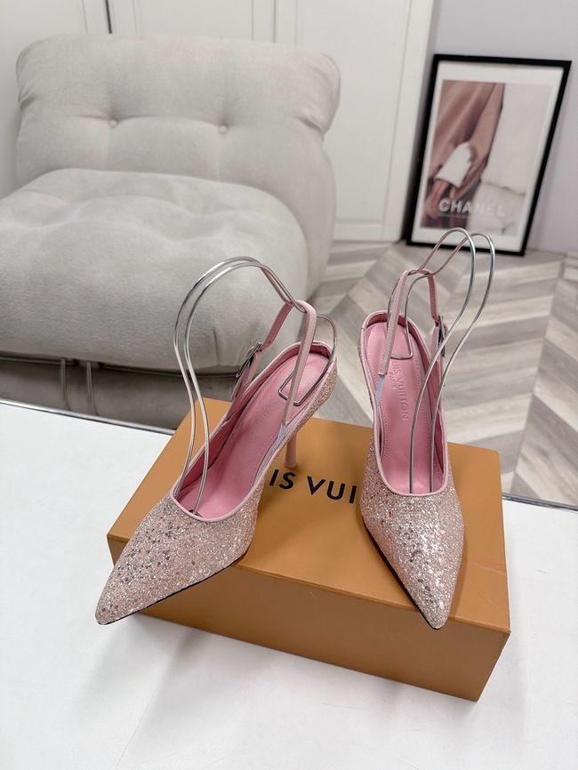 Louis Vuitton Twist Slingback Pump 9CM 64256-2 Louis Vuitton Twist Slingback Pump 9CM 64256-2