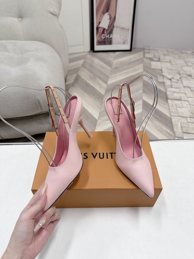Louis Vuitton Twist Slingback Pump 9CM 64256-6 Louis Vuitton Twist Slingback Pump 9CM 64256-6