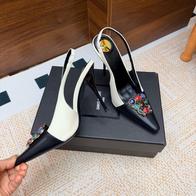 Saint Laurent slingback pumps 10.5CM 64257-1 Saint Laurent slingback pumps 10.5CM 64257-1