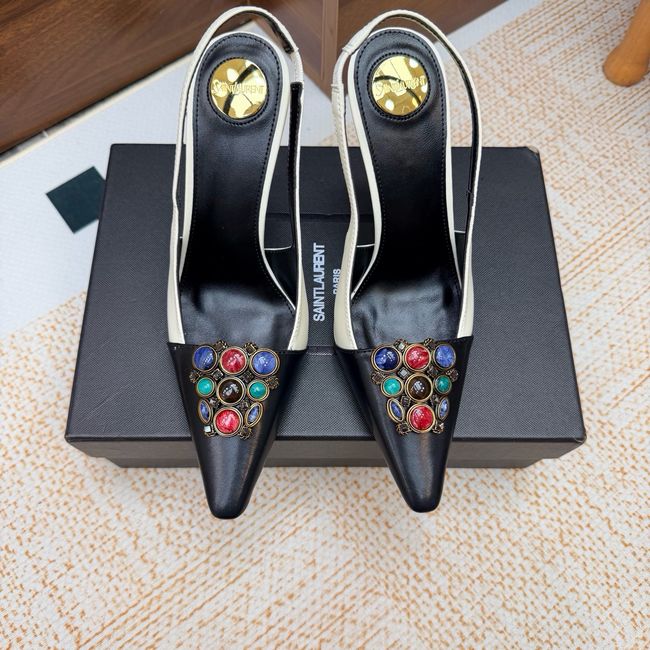 Saint Laurent slingback pumps 10.5CM 64257-1 Saint Laurent slingback pumps 10.5CM 64257-1