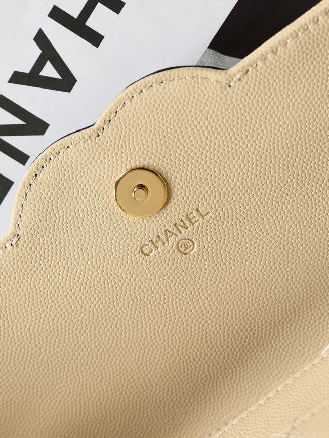 CHANEL Wallet on Chain AP5455 Beige & Black CHANEL Wallet on Chain AP5455 Beige & Black