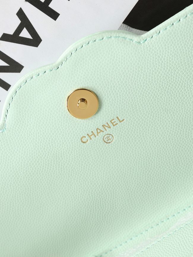 CHANEL Wallet on Chain AP5455 light green CHANEL Wallet on Chain AP5455 light green