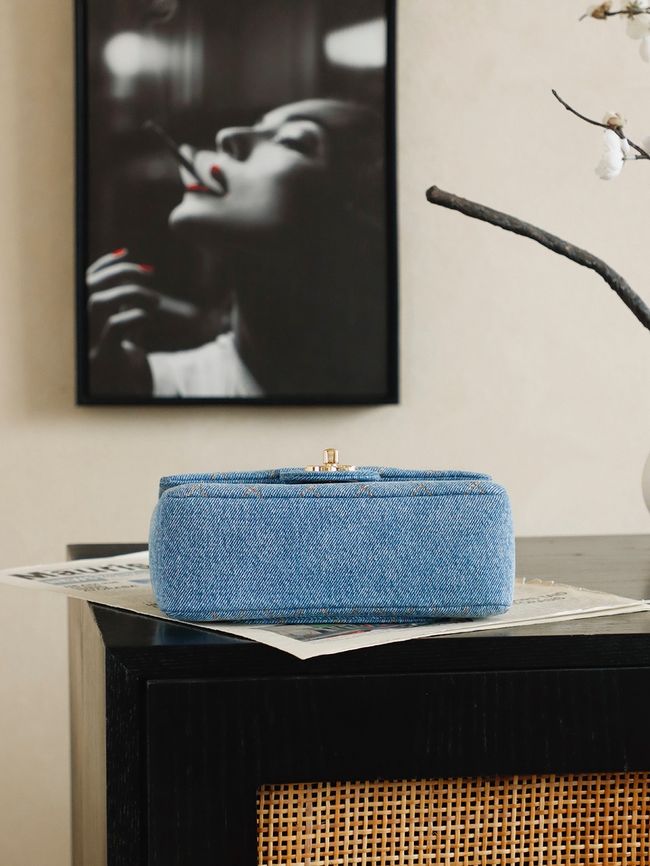 Chanel denim Flap bag 6627 blue Chanel denim Flap bag 6627 blue