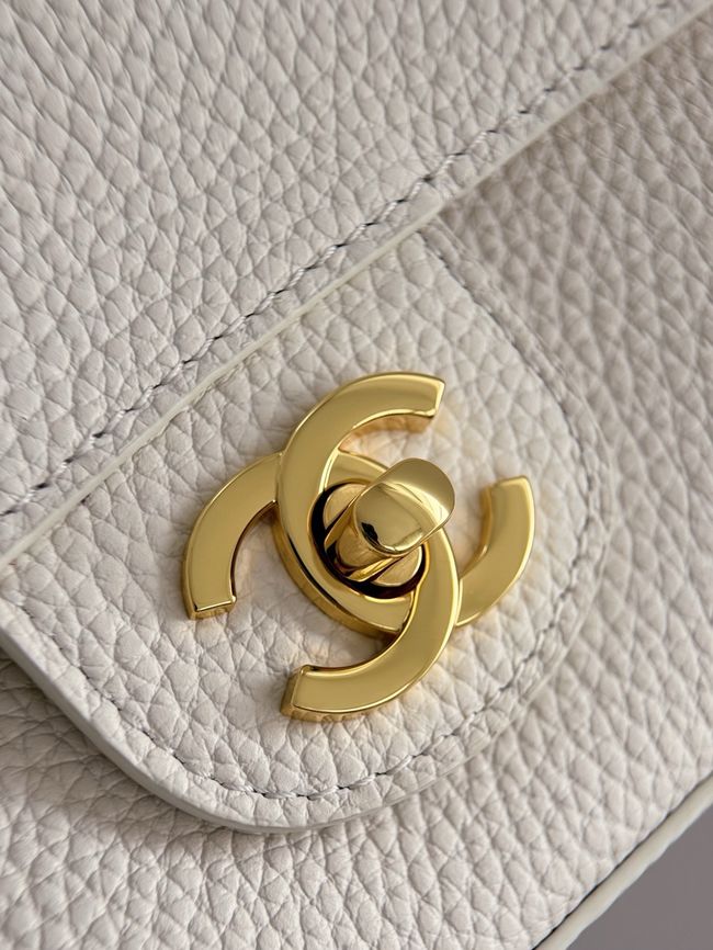 Chanel Mini Flap Bag AS6573 Ivory&gold-Tone Metal