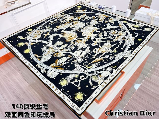 Dior Shawl Wool Silk and Cotton KY201-2 Dior Shawl Wool Silk and Cotton KY201-2
