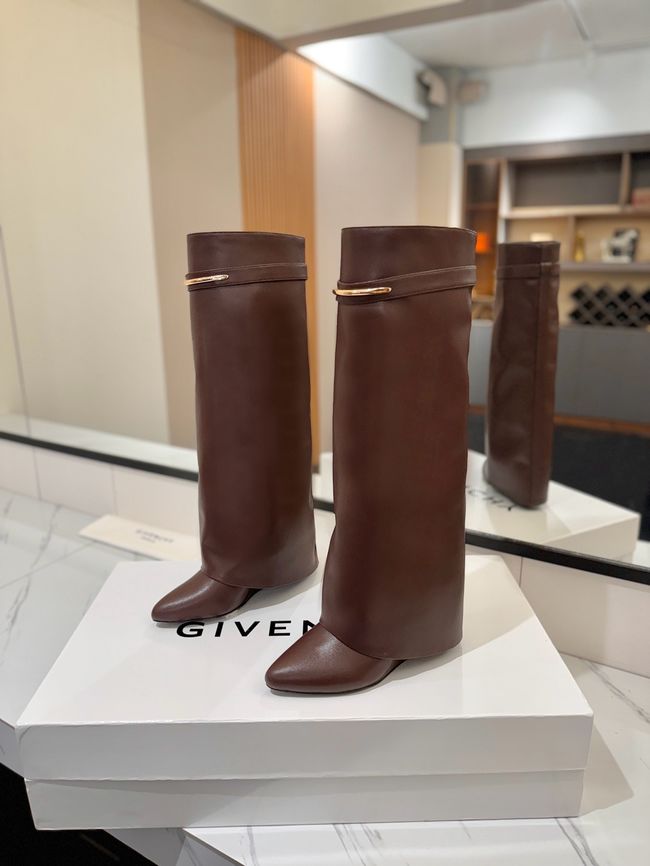 Givenchy High Boots Shiny Calfskin high heels 8.5CM 65261-6 Givenchy High Boots Shiny Calfskin high heels 8.5CM 65261-6