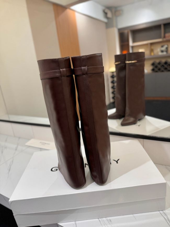 Givenchy High Boots Shiny Calfskin high heels 8.5CM 65261-6 Givenchy High Boots Shiny Calfskin high heels 8.5CM 65261-6