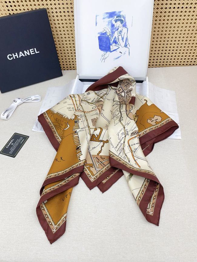 Chanel silk scarf B25984-1 Chanel silk scarf B25984-1