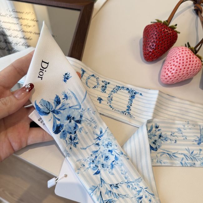 Dior Printed silk twill ribbon KY211-1 Dior Printed silk twill ribbon KY211-1