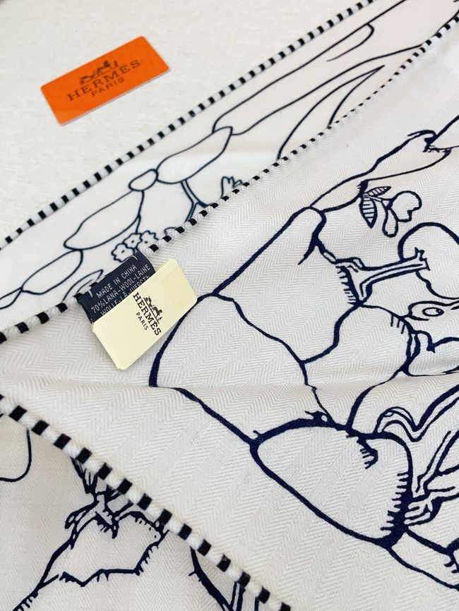 Hermes cashmere scarf H251527-1 Hermes cashmere scarf H251527-1