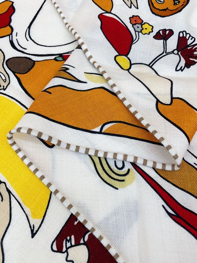 Hermes cashmere scarf H251527-2 Hermes cashmere scarf H251527-2