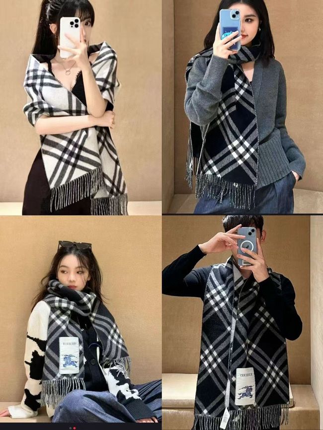 Burberry cashmere scarf BU0028-2 Burberry cashmere scarf BU0028-2