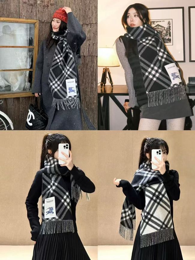 Burberry cashmere scarf BU0028-2 Burberry cashmere scarf BU0028-2