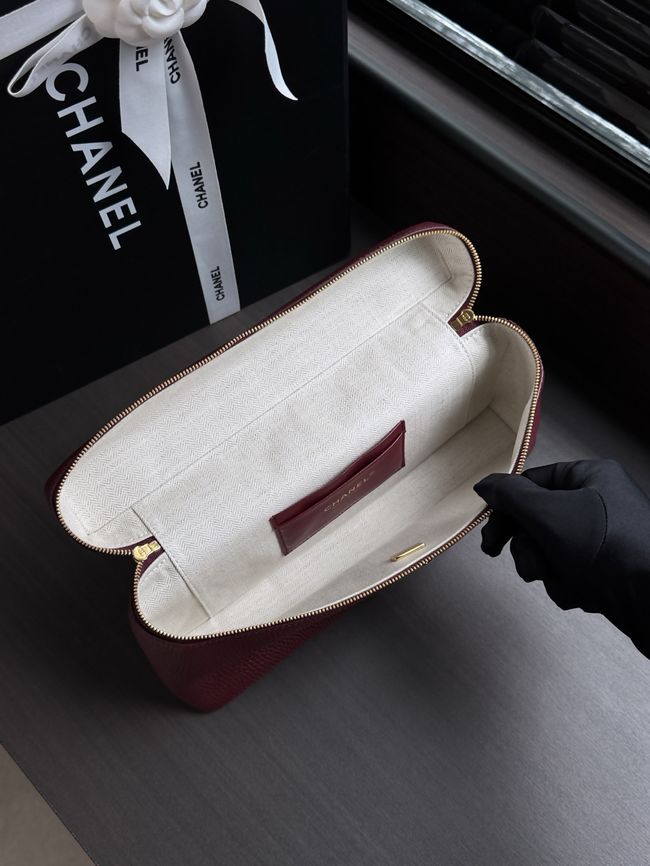 Chanel Large Vanity with chain AS6473 Burgundy Chanel Large Vanity with chain AS6473 Burgundy