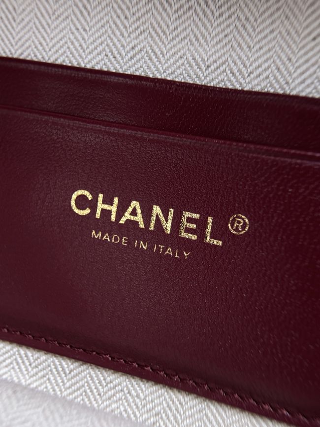 Chanel Large Vanity with chain AS6473 Burgundy Chanel Large Vanity with chain AS6473 Burgundy