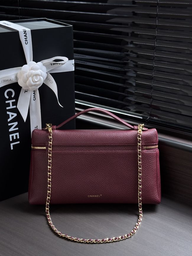 Chanel Large Vanity with chain AS6473 Burgundy Chanel Large Vanity with chain AS6473 Burgundy