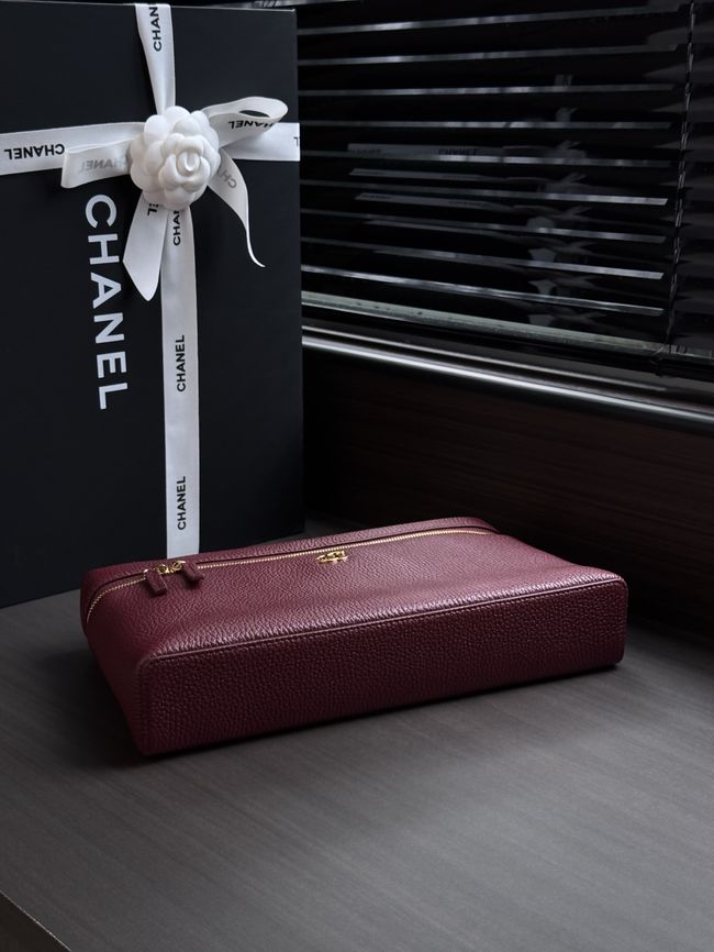Chanel Large Vanity with chain AS6473 Burgundy Chanel Large Vanity with chain AS6473 Burgundy