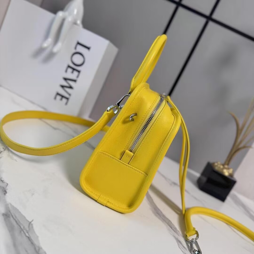 Loewe Top Handle Original Leather Bag L50231 Yellow Loewe Top Handle Original Leather Bag L50231 Yellow