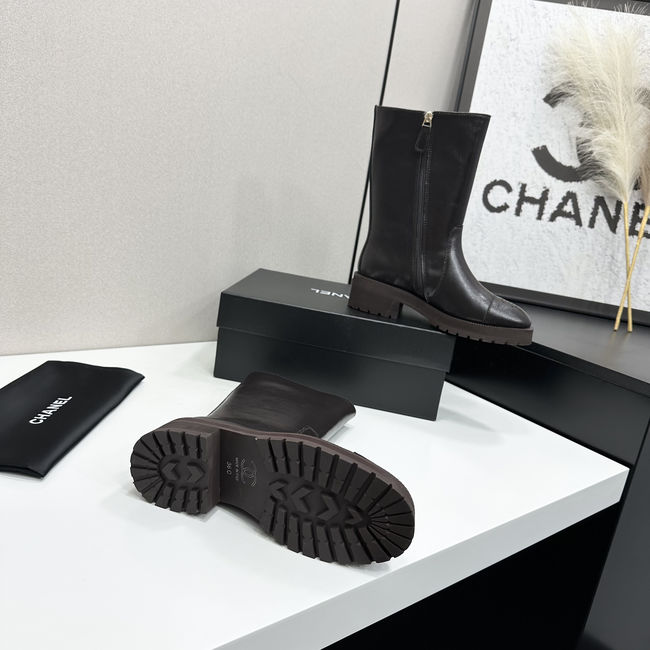 Chanel Mid-Calf Boots Shiny Calfskin 65289-2 Chanel Mid-Calf Boots Shiny Calfskin 65289-2