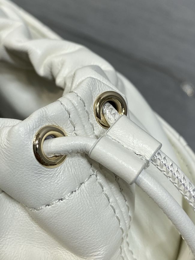 Dior Adiorable Mini Bucket Bag Cannage Lambskin S2426 white Dior Adiorable Mini Bucket Bag Cannage Lambskin S2426 white