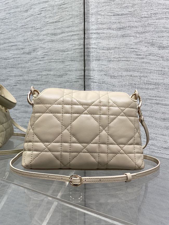 Dior Adiorable Top Handle Mini Bag Macrocannage Lambskin S1713OGY Cream Dior Adiorable Top Handle Mini Bag Macrocannage Lambskin S1713OGY Cream