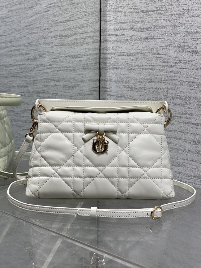 Dior Adiorable Top Handle Mini Bag Macrocannage Lambskin S1713OGY Latte Dior Adiorable Top Handle Mini Bag Macrocannage Lambskin S1713OGY Latte