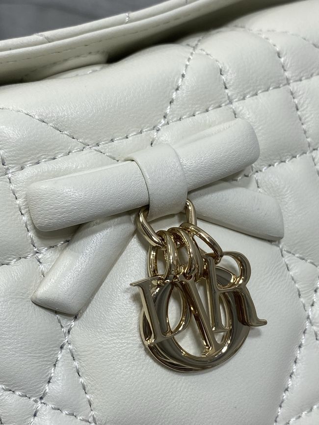 Dior Adiorable Top Handle Mini Bag Macrocannage Lambskin S1713OGY Latte Dior Adiorable Top Handle Mini Bag Macrocannage Lambskin S1713OGY Latte