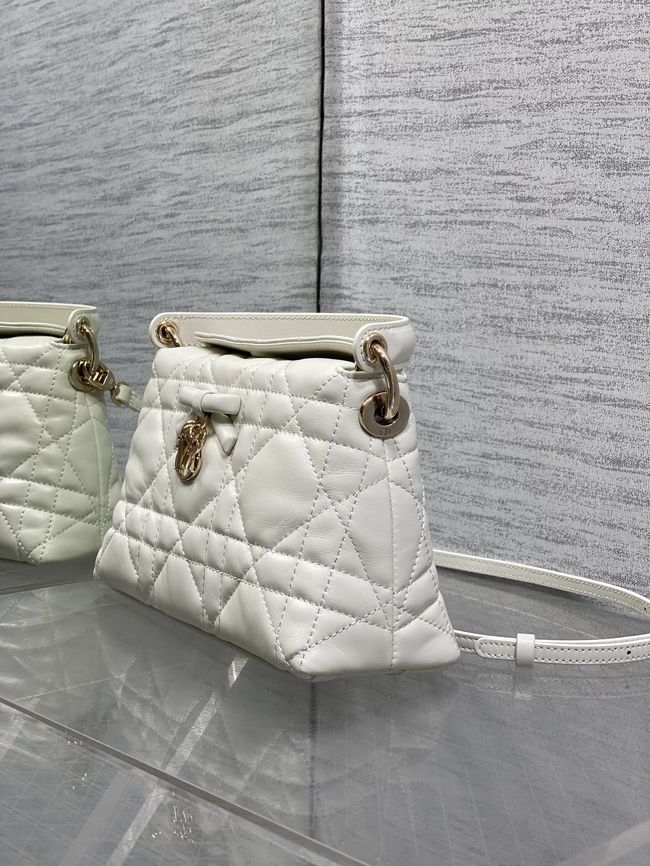 Dior Adiorable Top Handle Mini Bag Macrocannage Lambskin S1713OGY Latte Dior Adiorable Top Handle Mini Bag Macrocannage Lambskin S1713OGY Latte