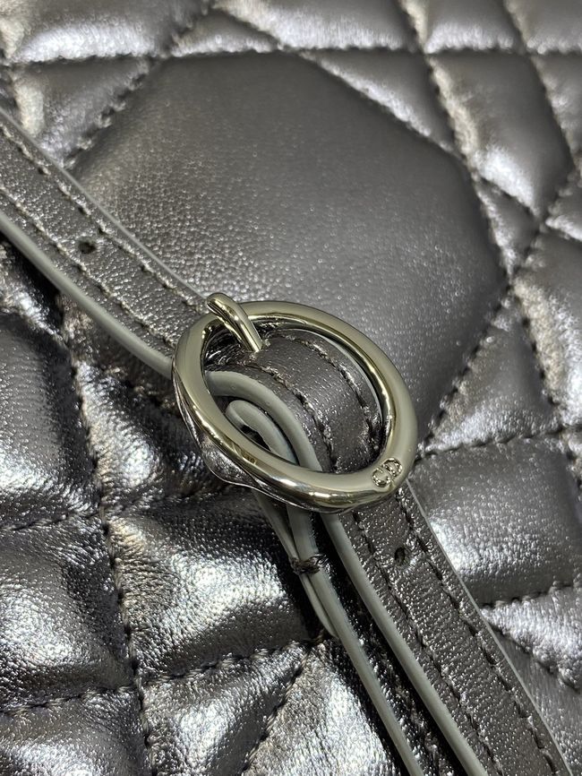 Dior Adiorable Top Handle Mini Bag Macrocannage Lambskin S1713OGY Silver gray Dior Adiorable Top Handle Mini Bag Macrocannage Lambskin S1713OGY Silver gray