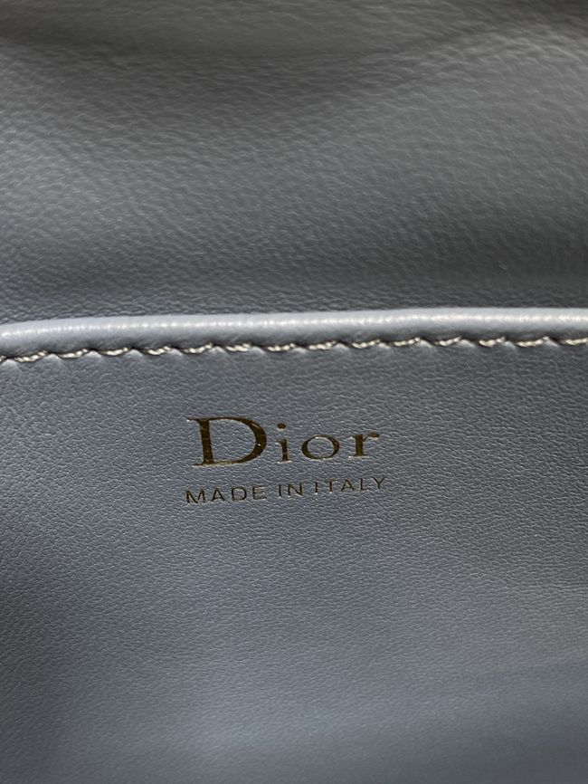 Dior Adiorable Top Handle Mini Bag Macrocannage Lambskin S1713OGY blue gray Dior Adiorable Top Handle Mini Bag Macrocannage Lambskin S1713OGY blue gray