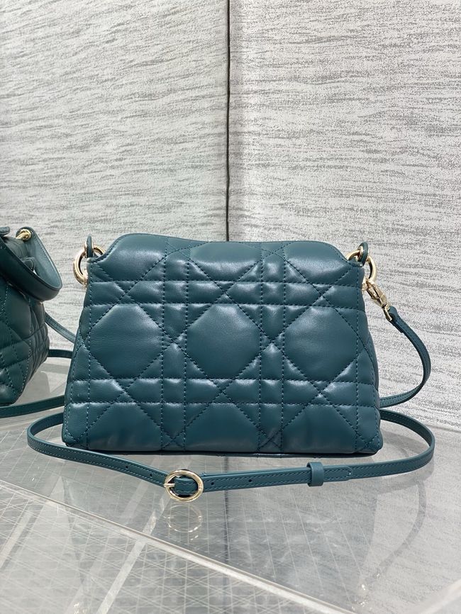 Dior Adiorable Top Handle Mini Bag Macrocannage Lambskin S1713OGY lake blue Dior Adiorable Top Handle Mini Bag Macrocannage Lambskin S1713OGY lake blue
