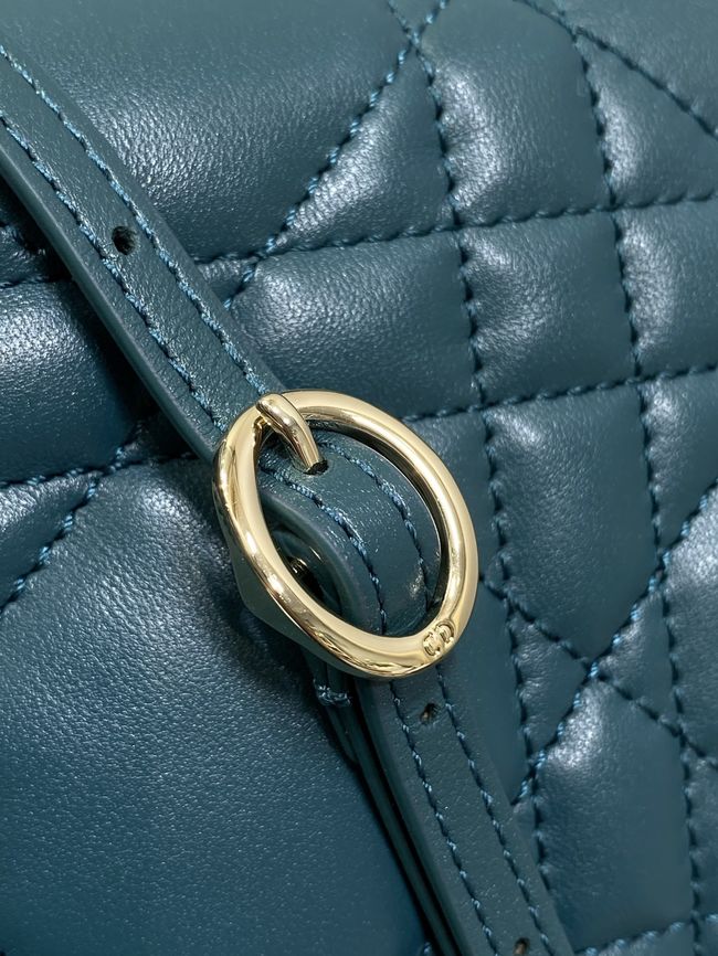 Dior Adiorable Top Handle Mini Bag Macrocannage Lambskin S1713OGY lake blue Dior Adiorable Top Handle Mini Bag Macrocannage Lambskin S1713OGY lake blue