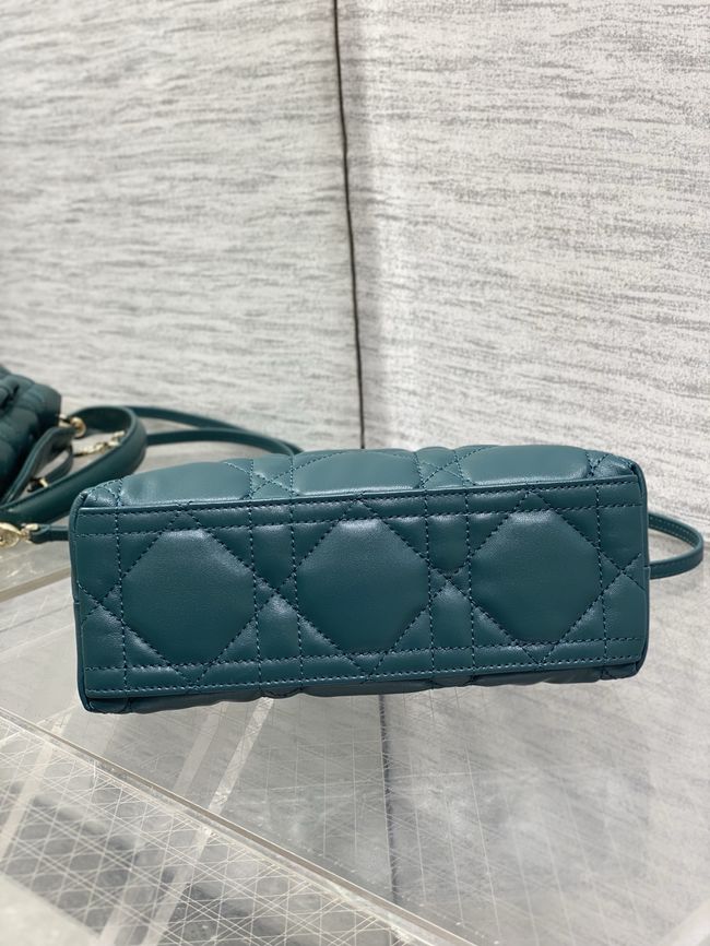 Dior Adiorable Top Handle Mini Bag Macrocannage Lambskin S1713OGY lake blue Dior Adiorable Top Handle Mini Bag Macrocannage Lambskin S1713OGY lake blue