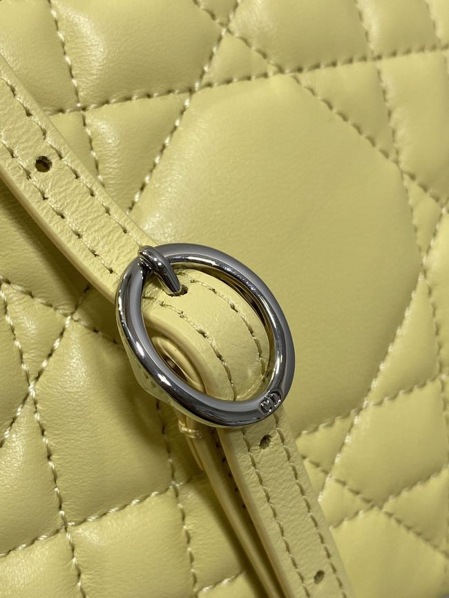 Dior Adiorable Top Handle Mini Bag Macrocannage Lambskin S1713OGY yellow Dior Adiorable Top Handle Mini Bag Macrocannage Lambskin S1713OGY yellow