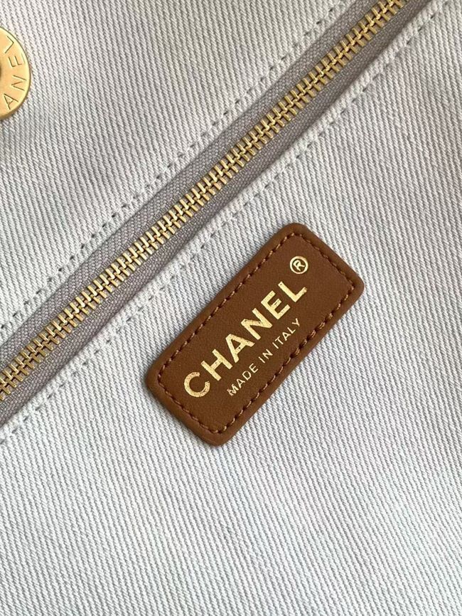 Chanel Shopping Bag AS6475 sky Blue Chanel Shopping Bag AS6475 sky Blue
