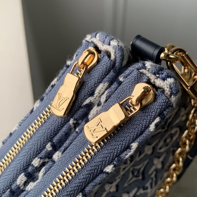Louis Vuitton New Pochette Liv M29895 Bleu Louis Vuitton New Pochette Liv M29895 Bleu