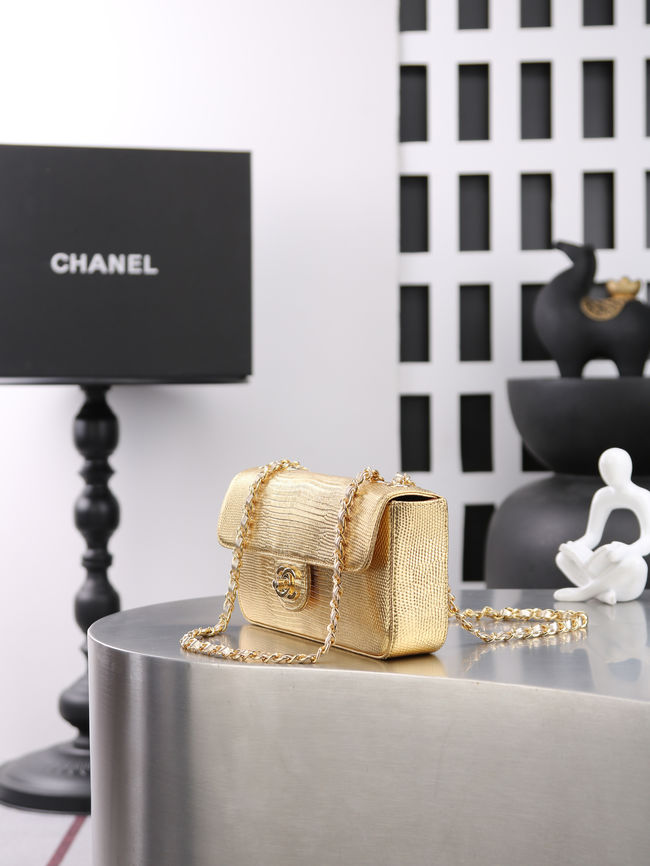 Chanel Mini Flap Bag AS6430 Gold Chanel Mini Flap Bag AS6430 Gold
