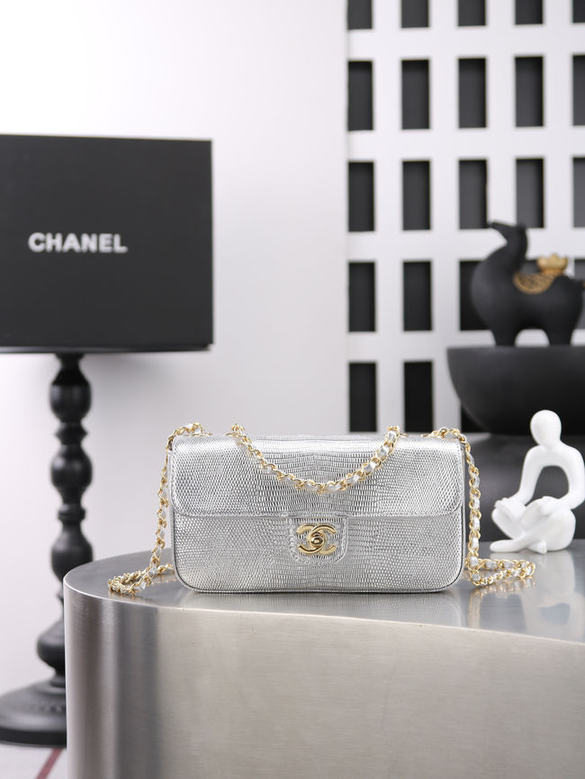 Chanel Mini Flap Bag AS6430 Silvery