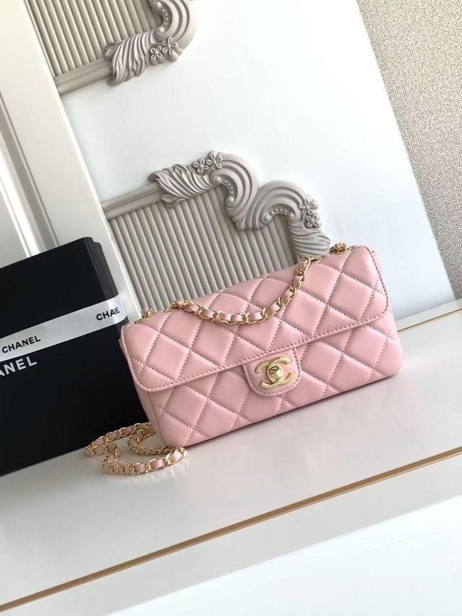 Chanel Small Flap Bag Lambskin AS6430 pink