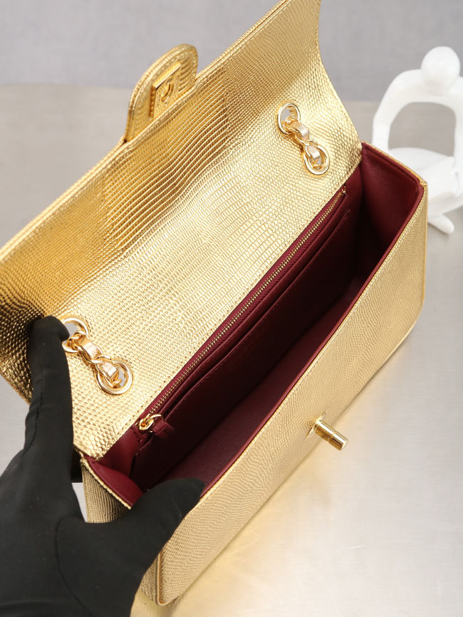 Chanel small Flap Bag AS6568 Gold Chanel small Flap Bag AS6568 Gold