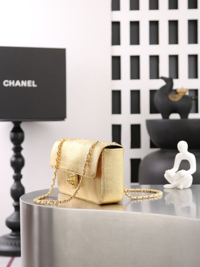 Chanel small Flap Bag AS6568 Gold Chanel small Flap Bag AS6568 Gold