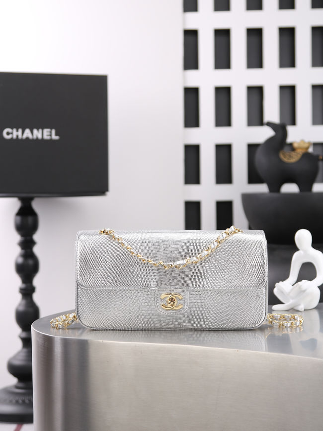 Chanel small Flap Bag AS6568 Silvery
