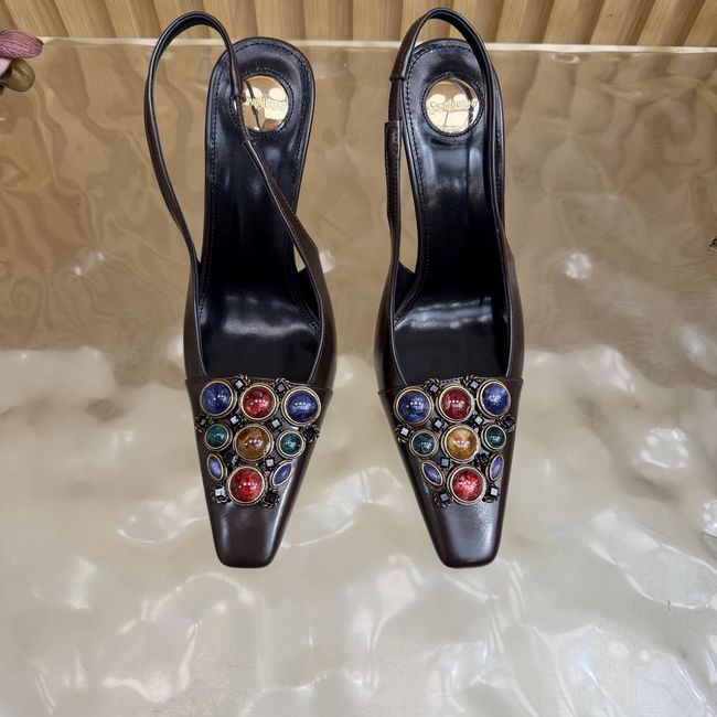 Saint Laurent slingback pumps 10.5CM 95403-12 Saint Laurent slingback pumps 10.5CM 95403-12