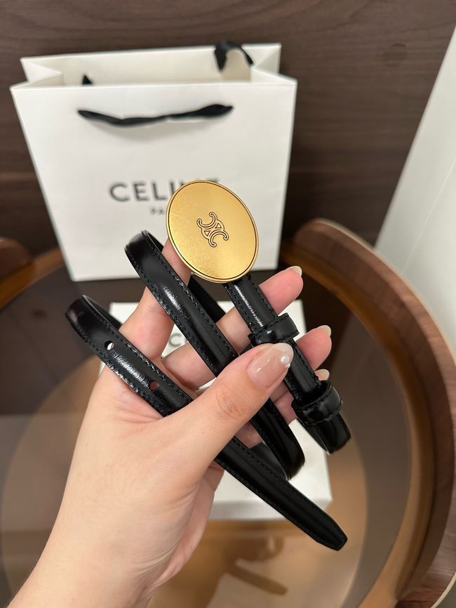 Celine Ellipse Belt 13 IN Taurillon Leather B10673 BLACK Celine Ellipse Belt 13 IN Taurillon Leather B10673 BLACK