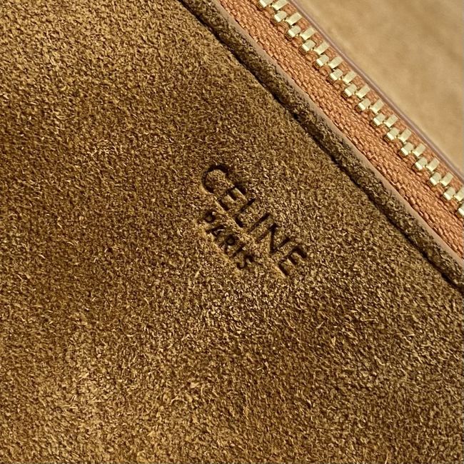 CELINE FLAIR IN GRAINED CALFSKIN L10BF5 Suede CREAMY & black CELINE FLAIR IN GRAINED CALFSKIN L10BF5 Suede CREAMY & black