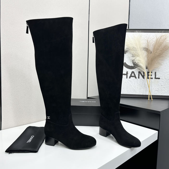 Chanel Calf Boots Suede 95411-1