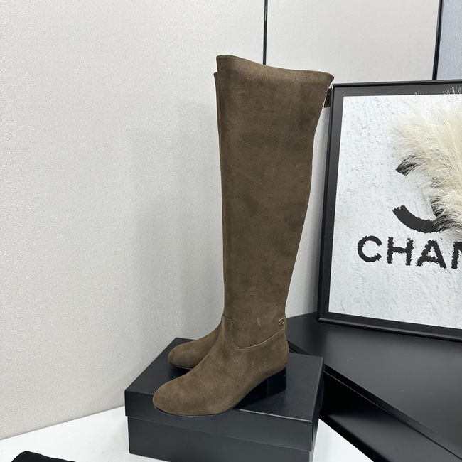 Chanel Calf Boots Suede 95411-2