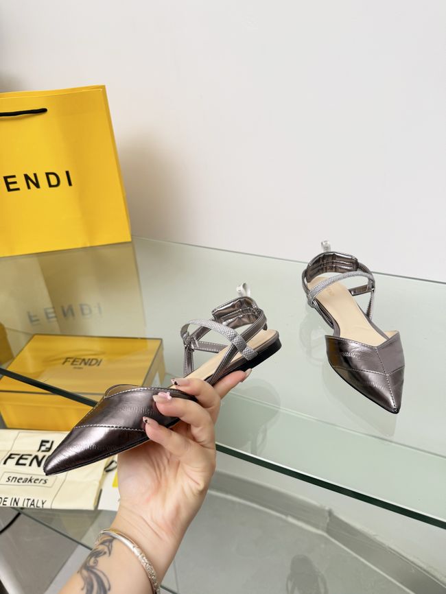 Fendi WOMENS SANDAL slingback Colibri Lite 8J8559-1 Fendi WOMENS SANDAL slingback Colibri Lite 8J8559-1