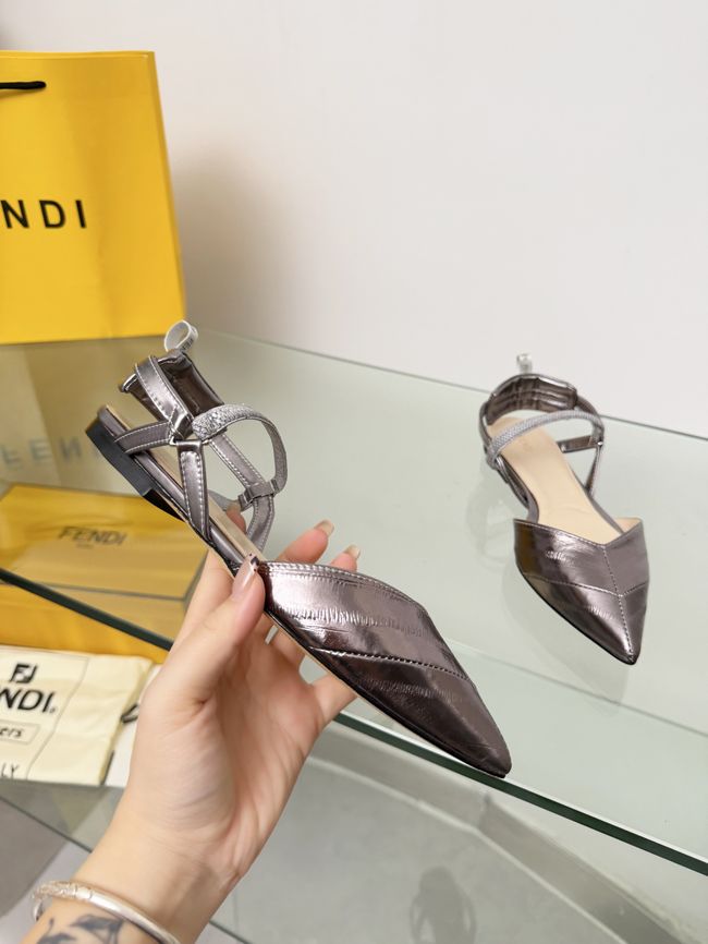 Fendi WOMENS SANDAL slingback Colibri Lite 8J8559-1 Fendi WOMENS SANDAL slingback Colibri Lite 8J8559-1