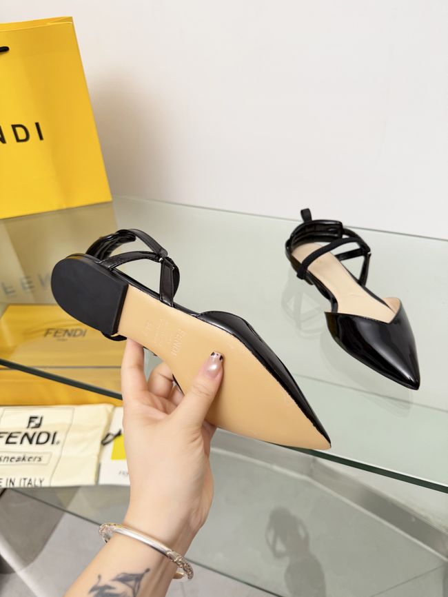 Fendi WOMENS SANDAL slingback Colibri Lite 8J8559-4 Fendi WOMENS SANDAL slingback Colibri Lite 8J8559-4